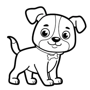 Free Dog Picture To Color In