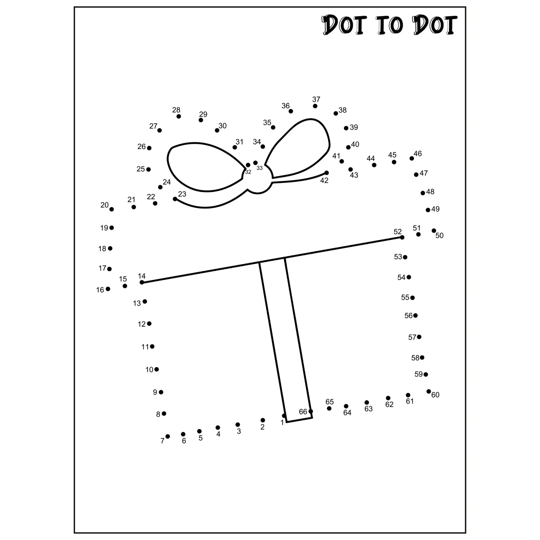 Free Dot To Dot Coloring Picture