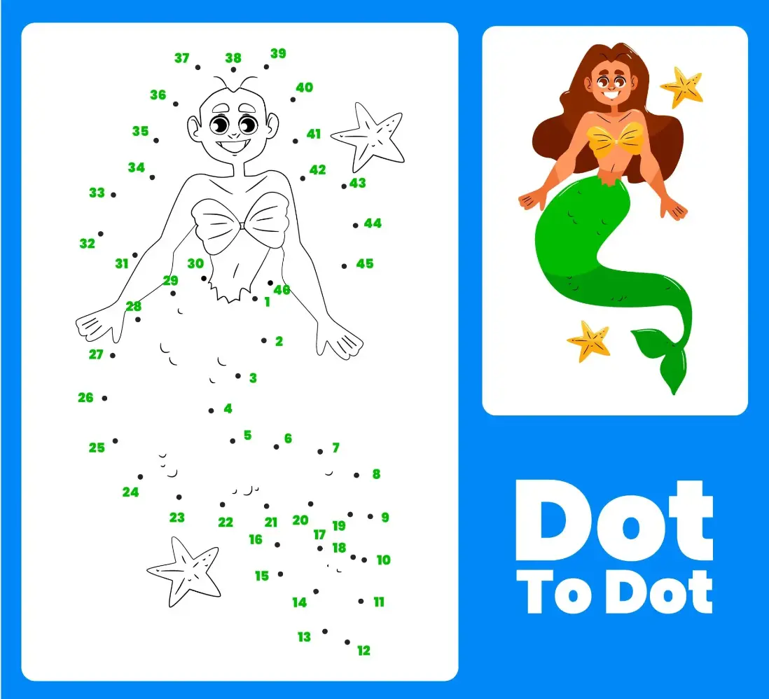 Free Dot To Dot Coloring Picture