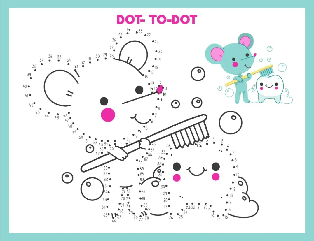 Free Dot To Dot Coloring Picture