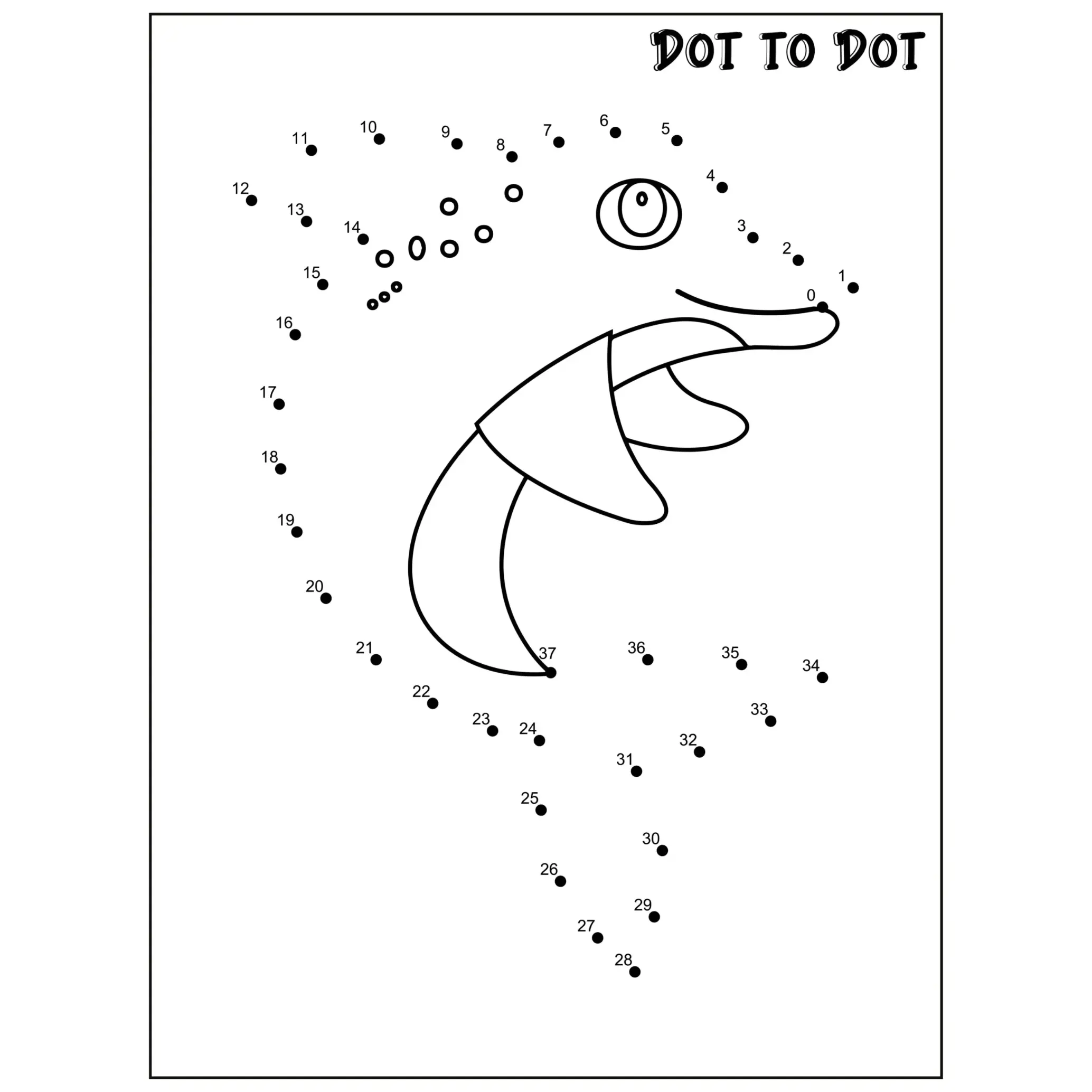 Free Dot To Dot Coloring Picture