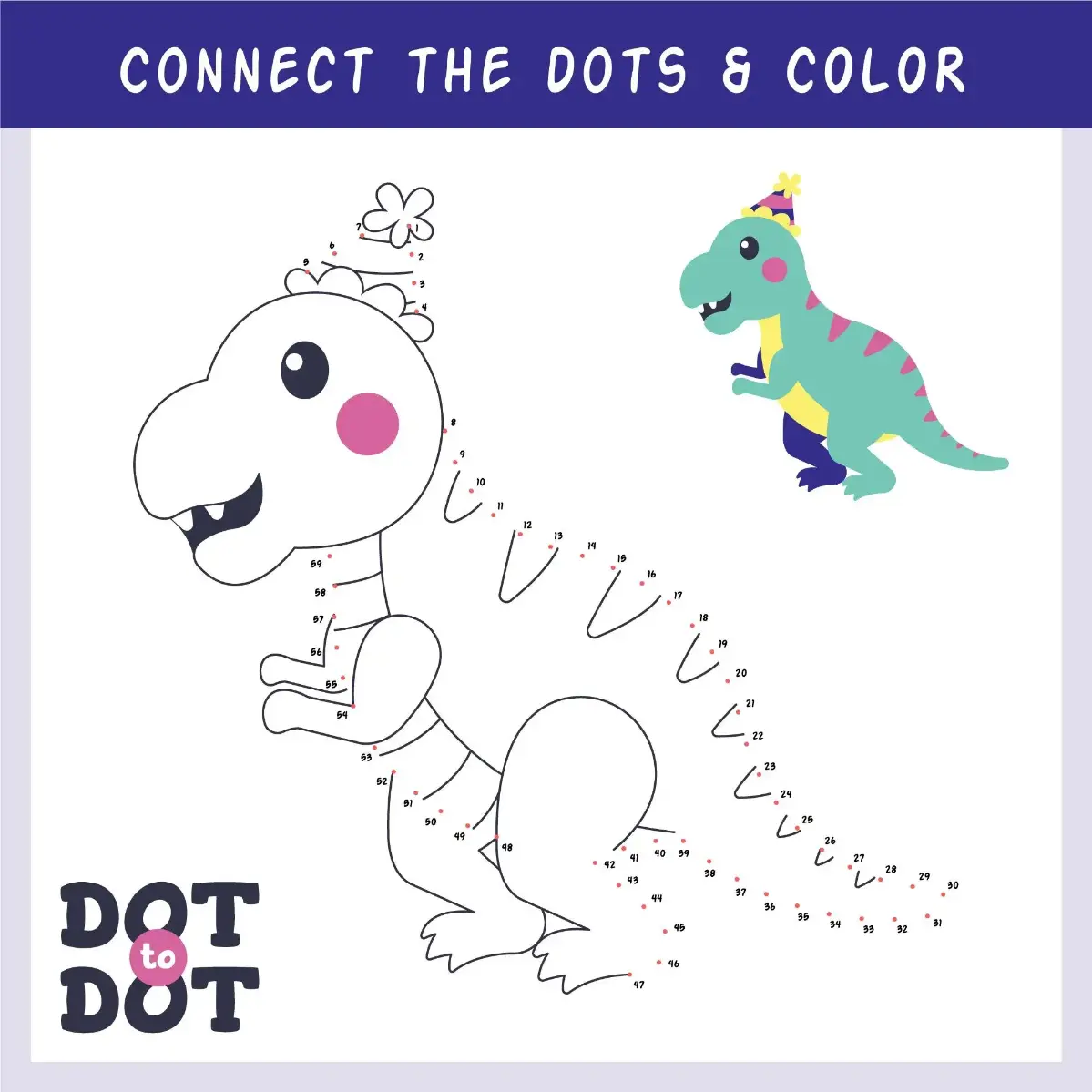 Free Dot To Dot Coloring Picture