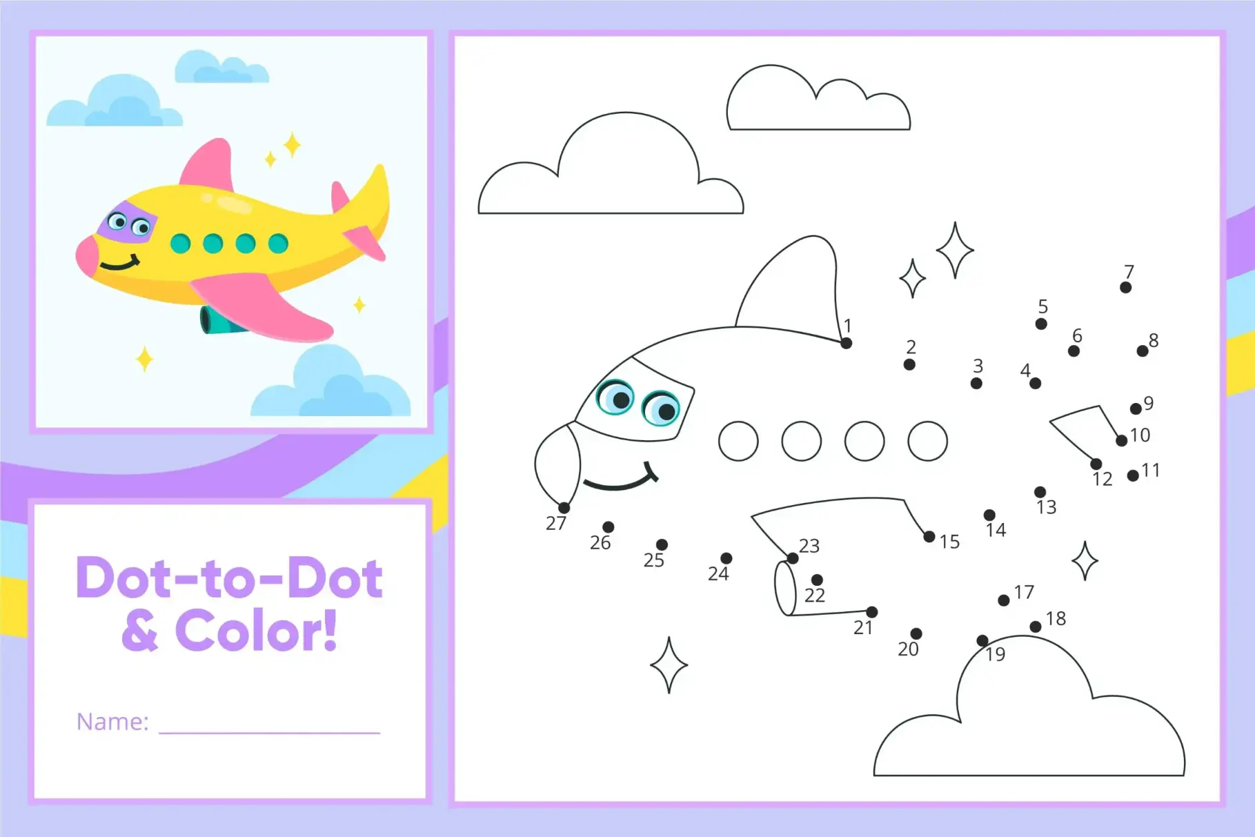 Free Dot To Dot Coloring Picture