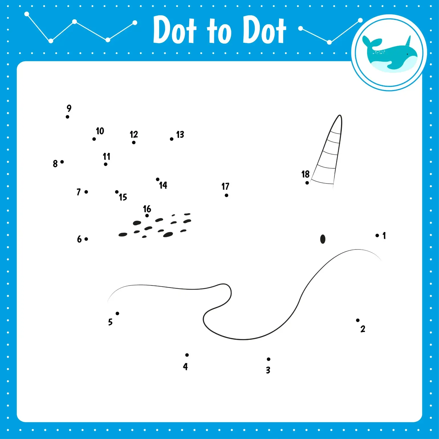 Free Dot To Dot Coloring Picture