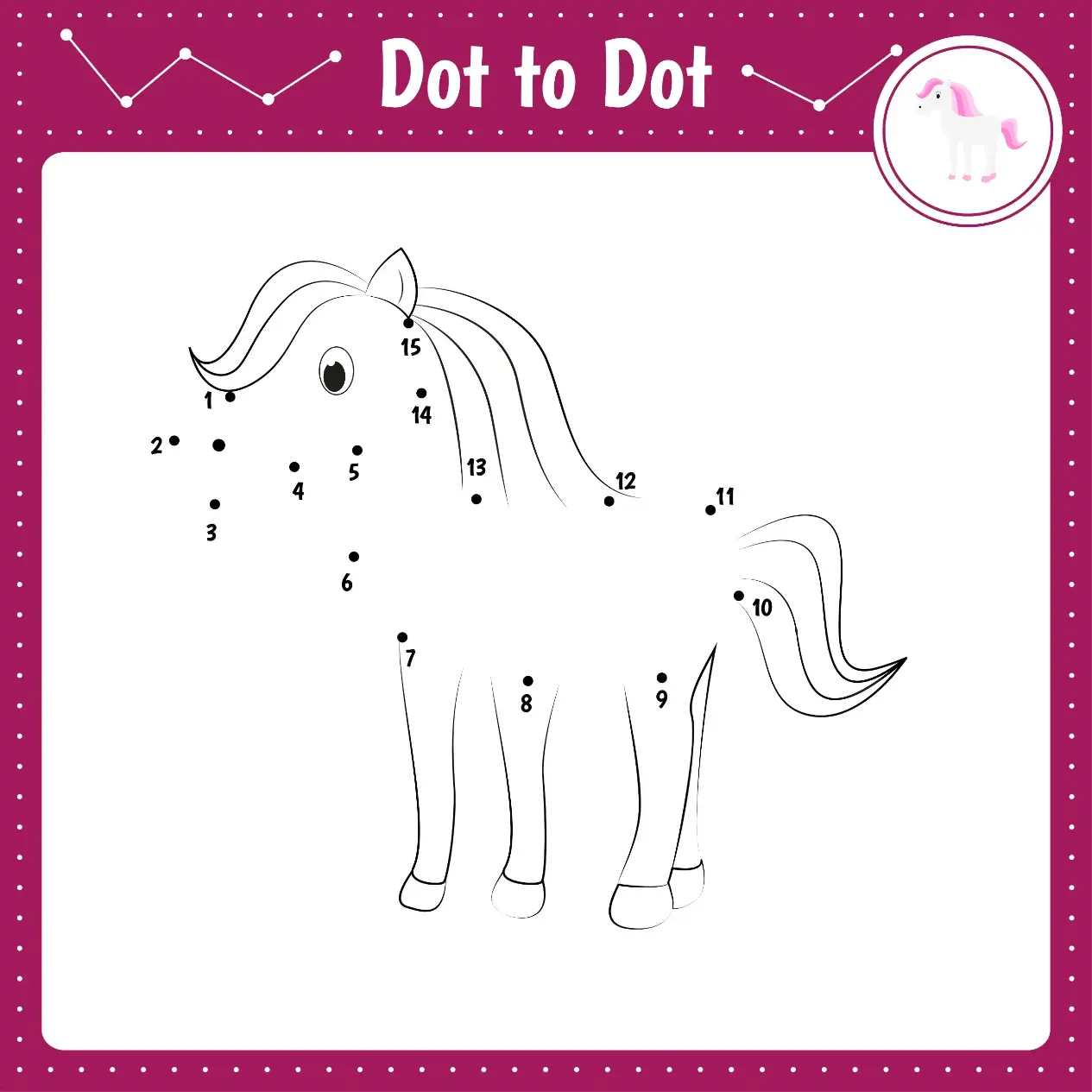 Free Dot To Dot Coloring Picture