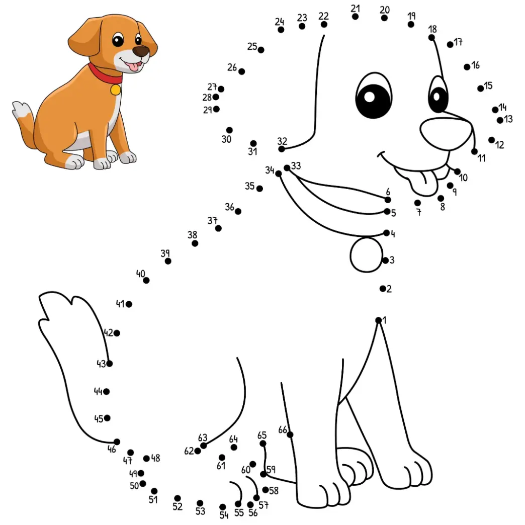 Free Dot To Dot Coloring Picture