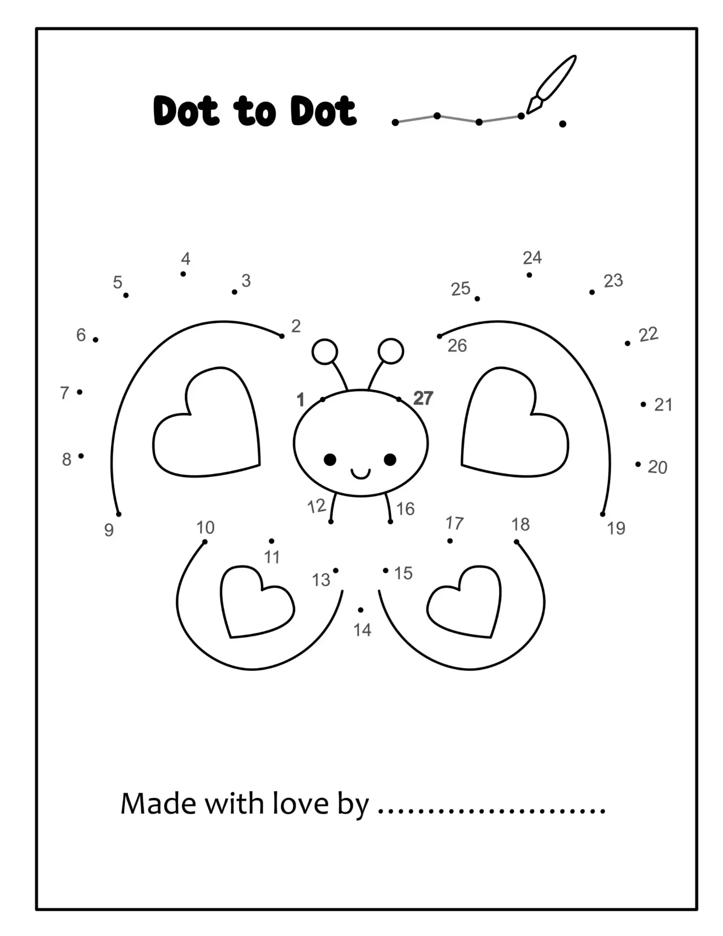 Free Dot To Dot Coloring Picture