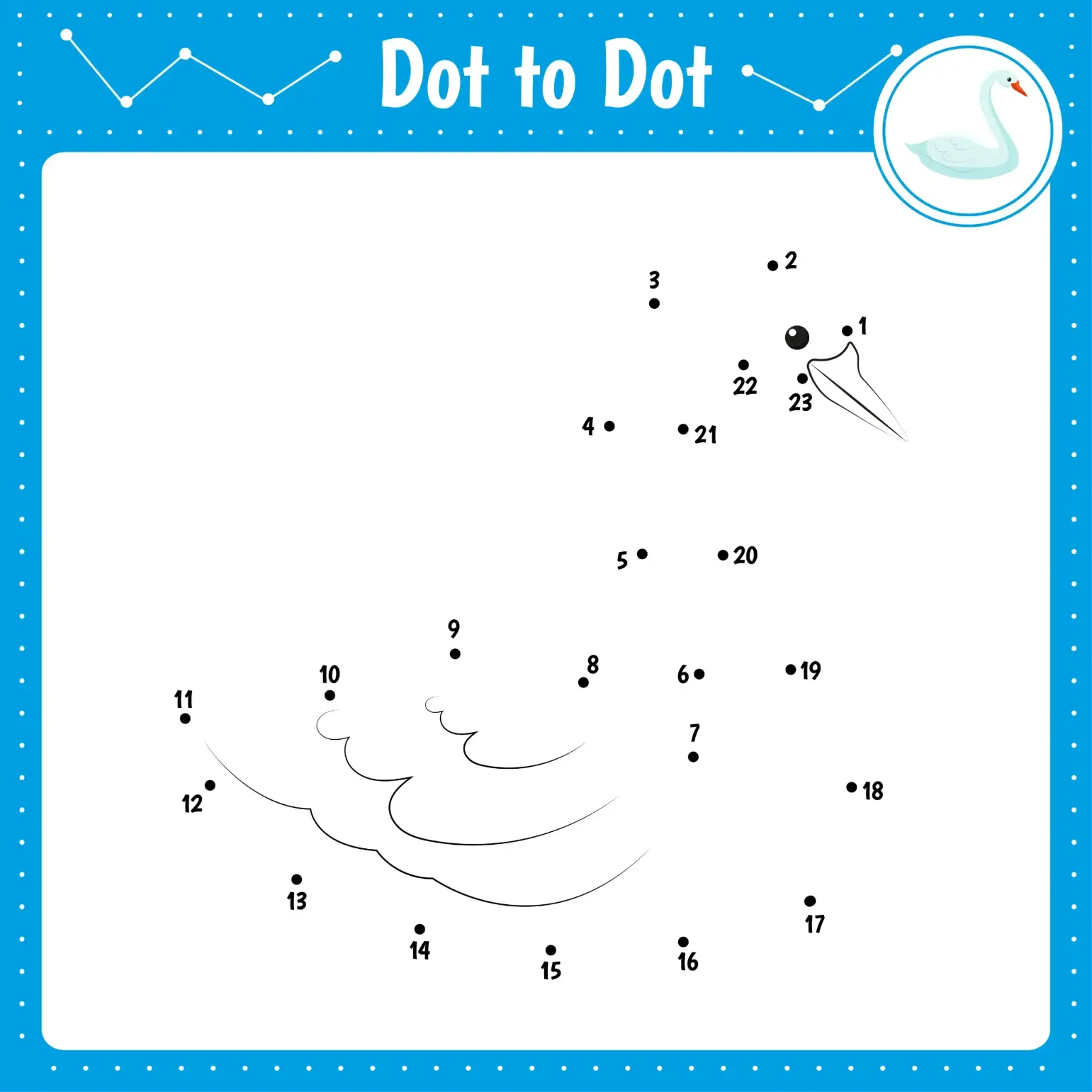 Free Dot To Dot Coloring Picture