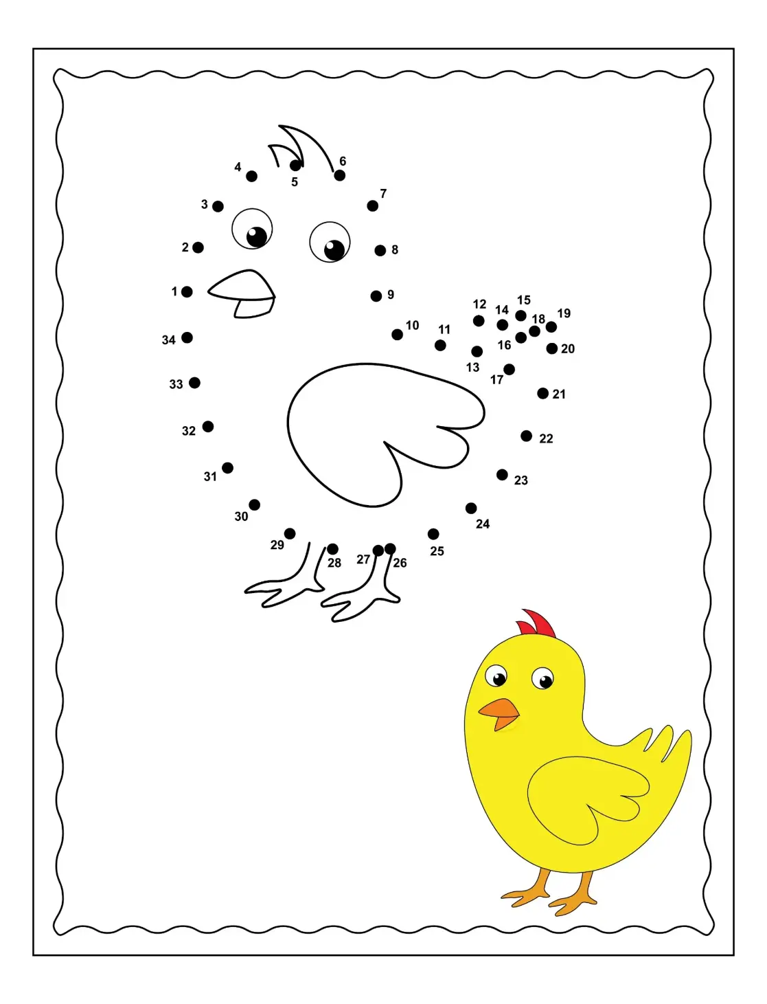 Free Dot To Dot Coloring Picture