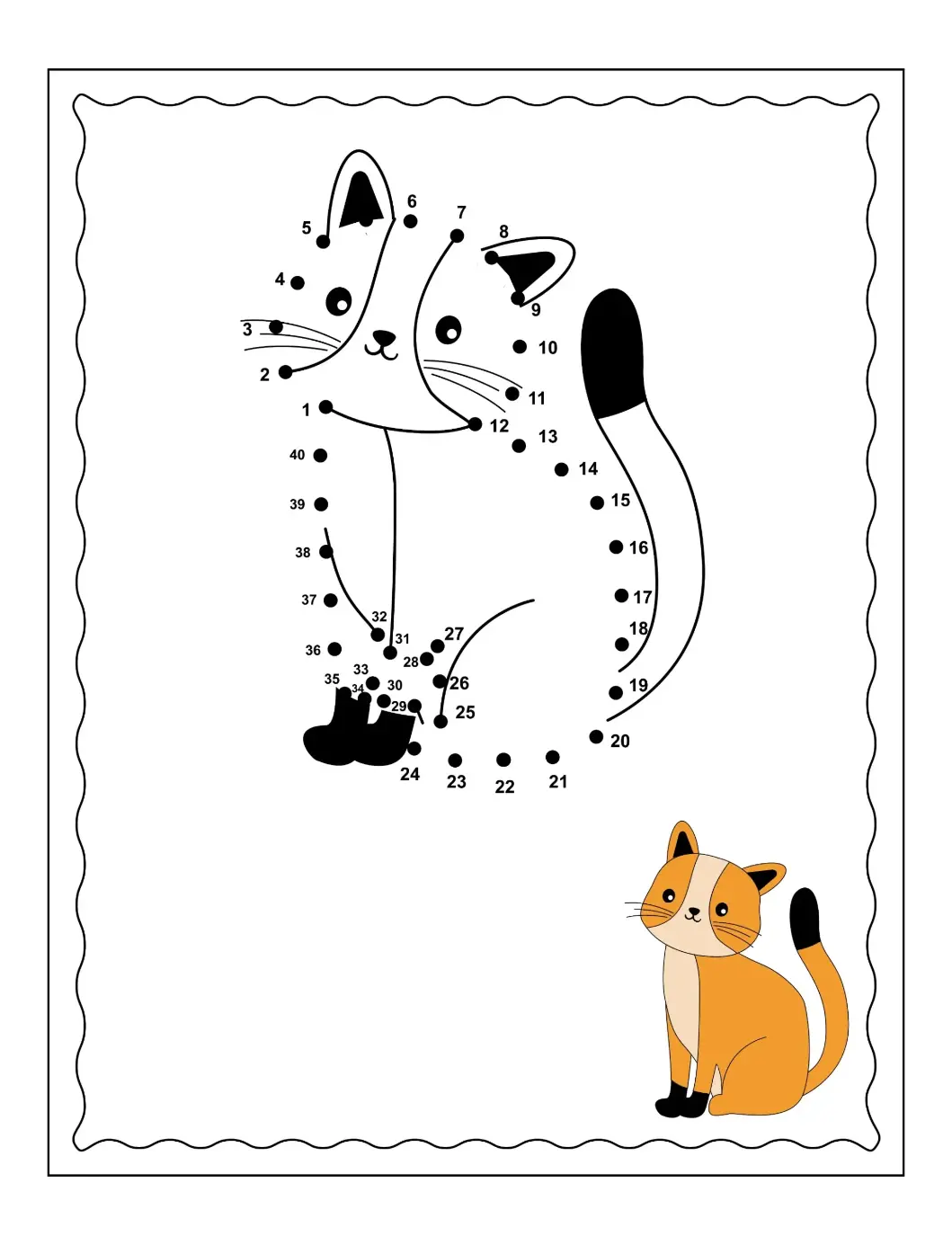 Free Dot To Dot Coloring Picture