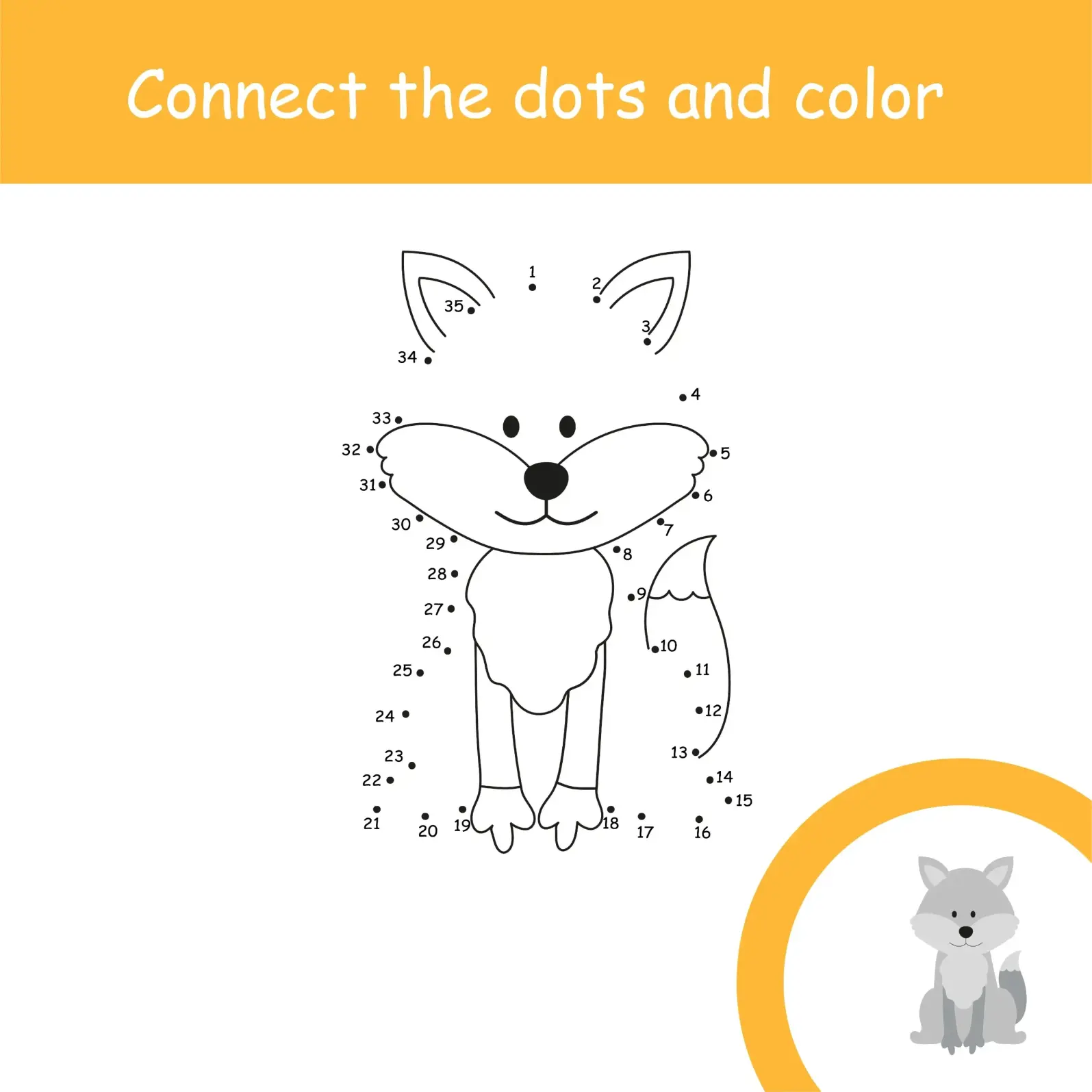 Free Dot To Dot Coloring Picture