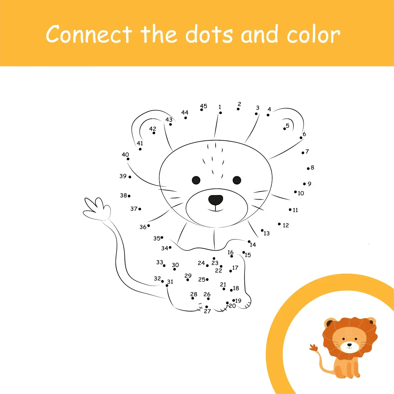 Free Dot To Dot Coloring Picture