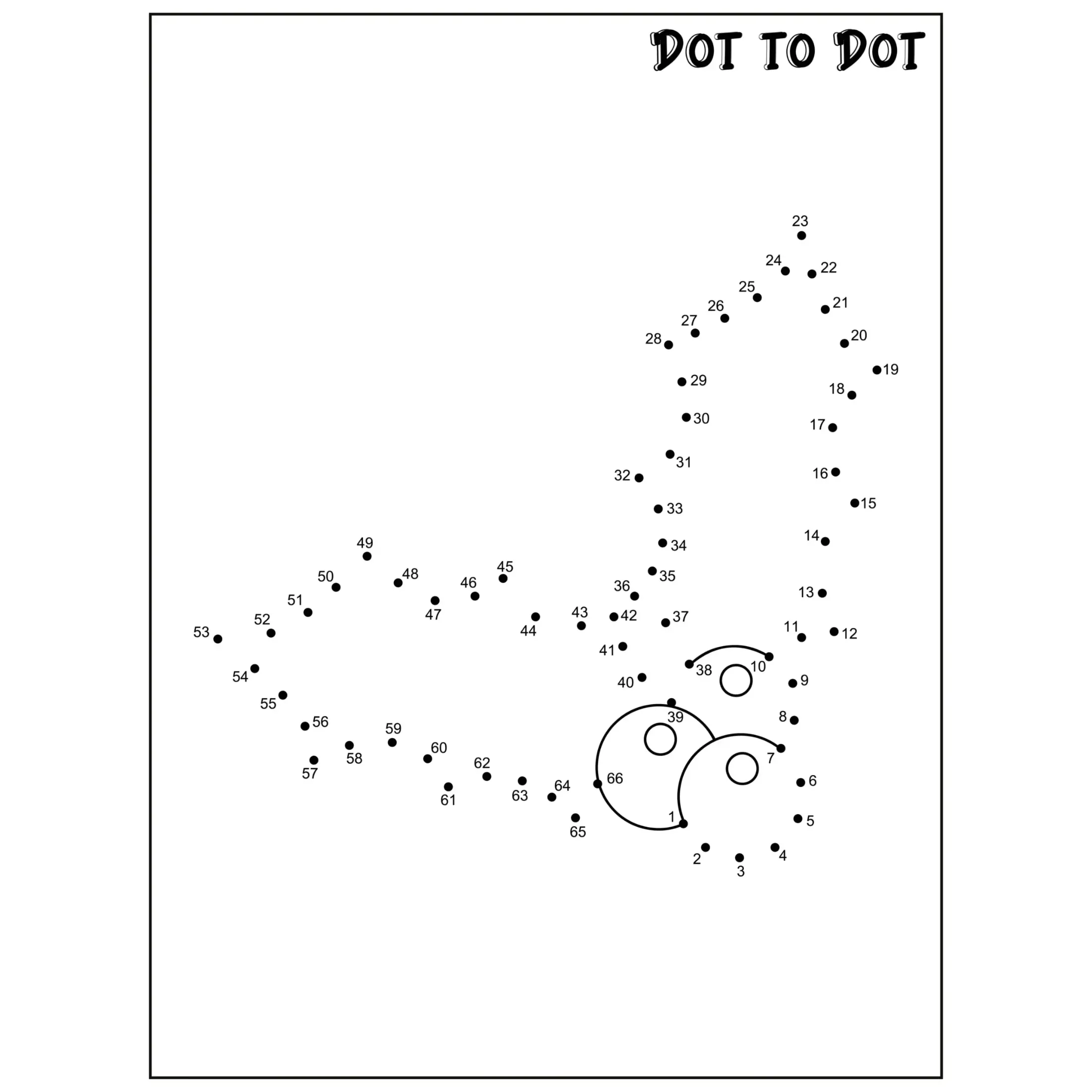 Free Dot To Dot Coloring Picture