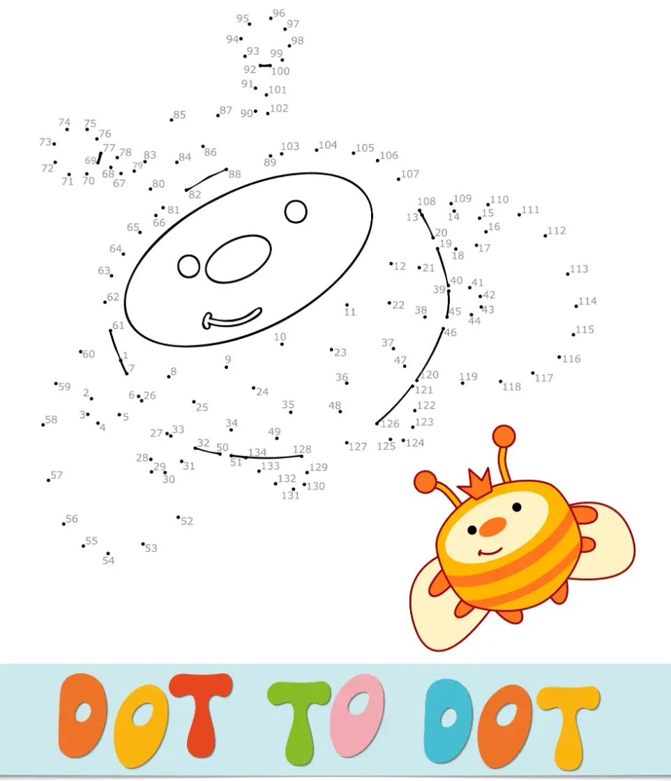 Free Dot To Dot Coloring Picture