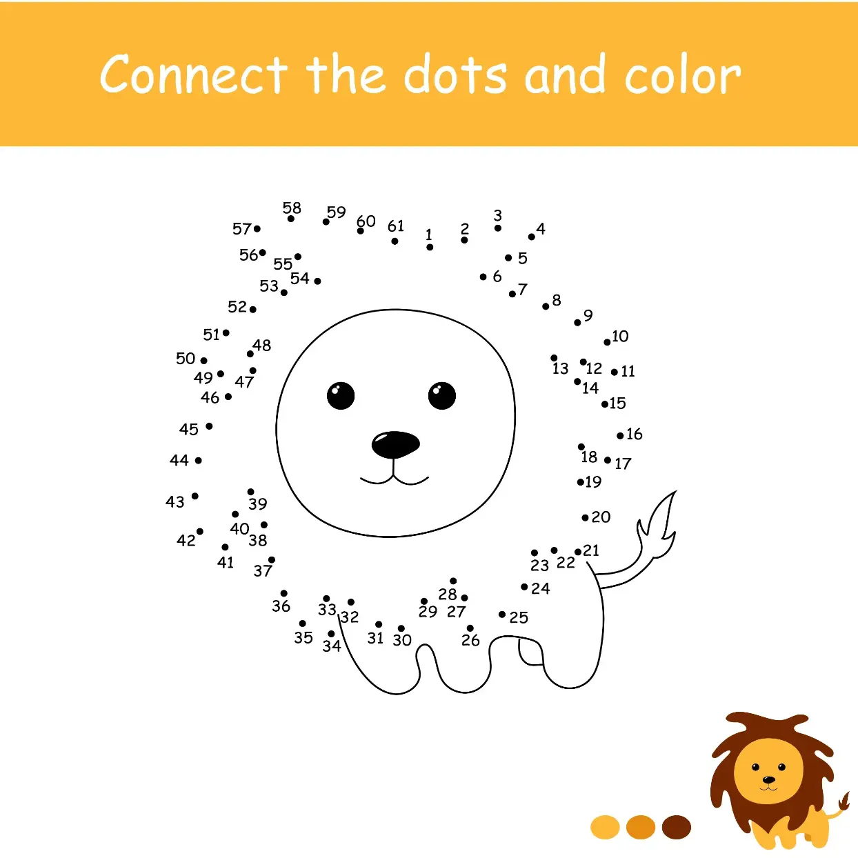 Free Dot To Dot Coloring Picture