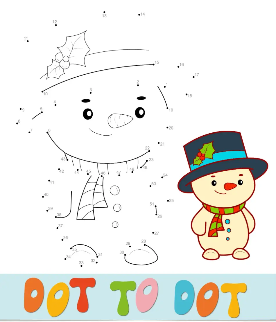 Free Dot To Dot Coloring Picture