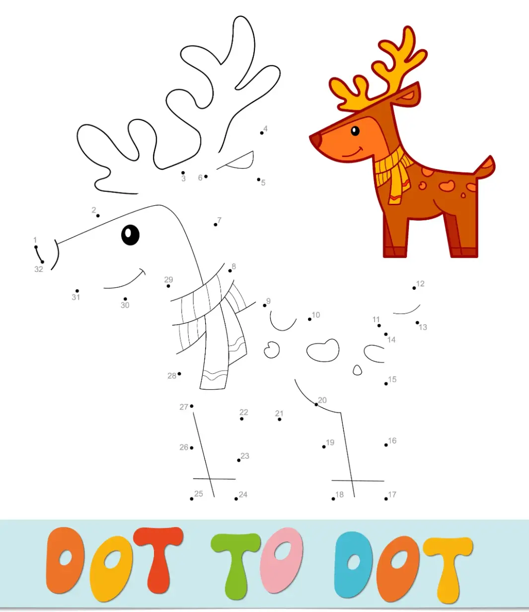 Free Dot To Dot Coloring Picture