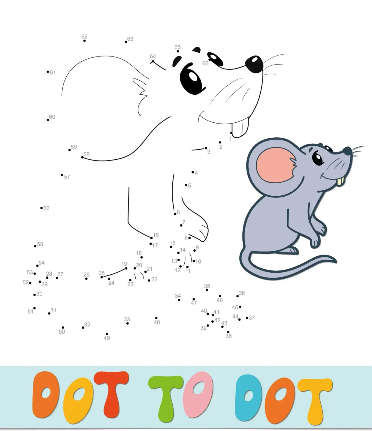 Free Dot To Dot Coloring Picture