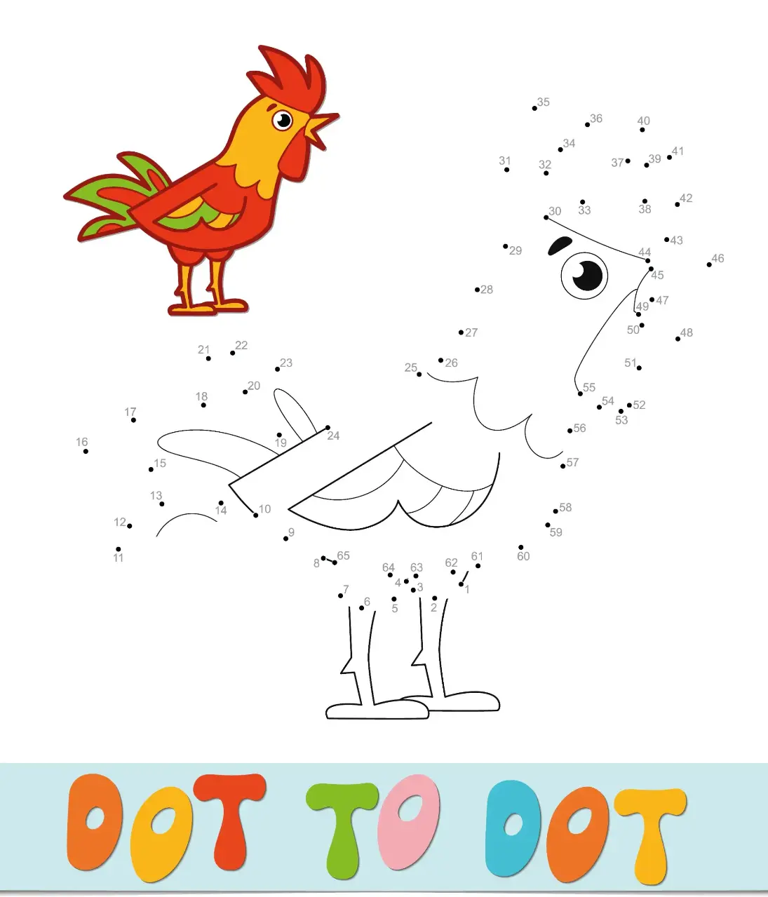 Free Dot To Dot Coloring Picture