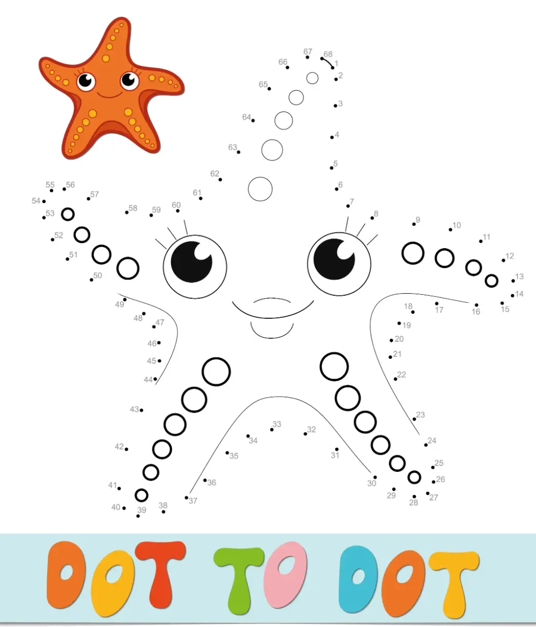 Free Dot To Dot Coloring Picture