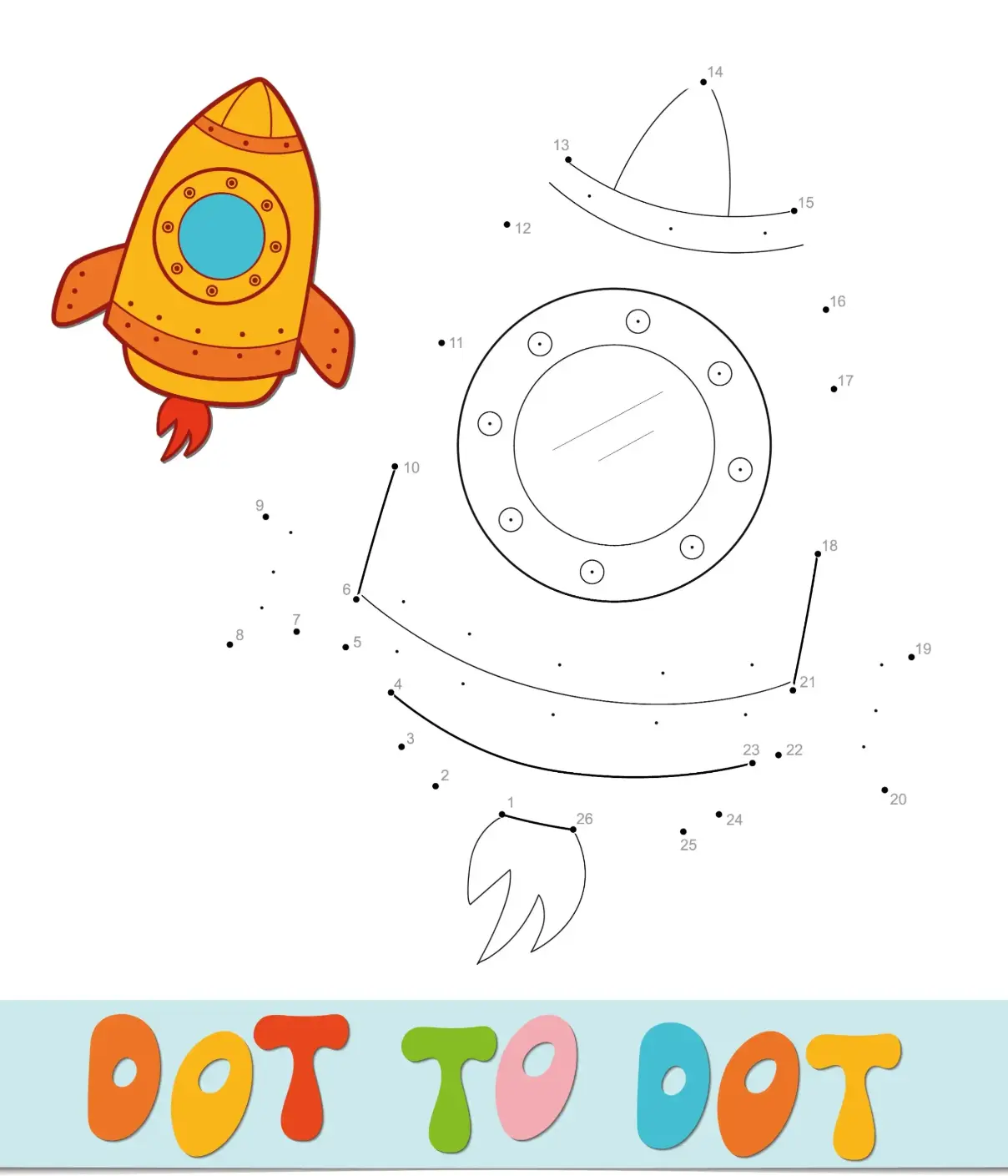 Free Dot To Dot Coloring Picture