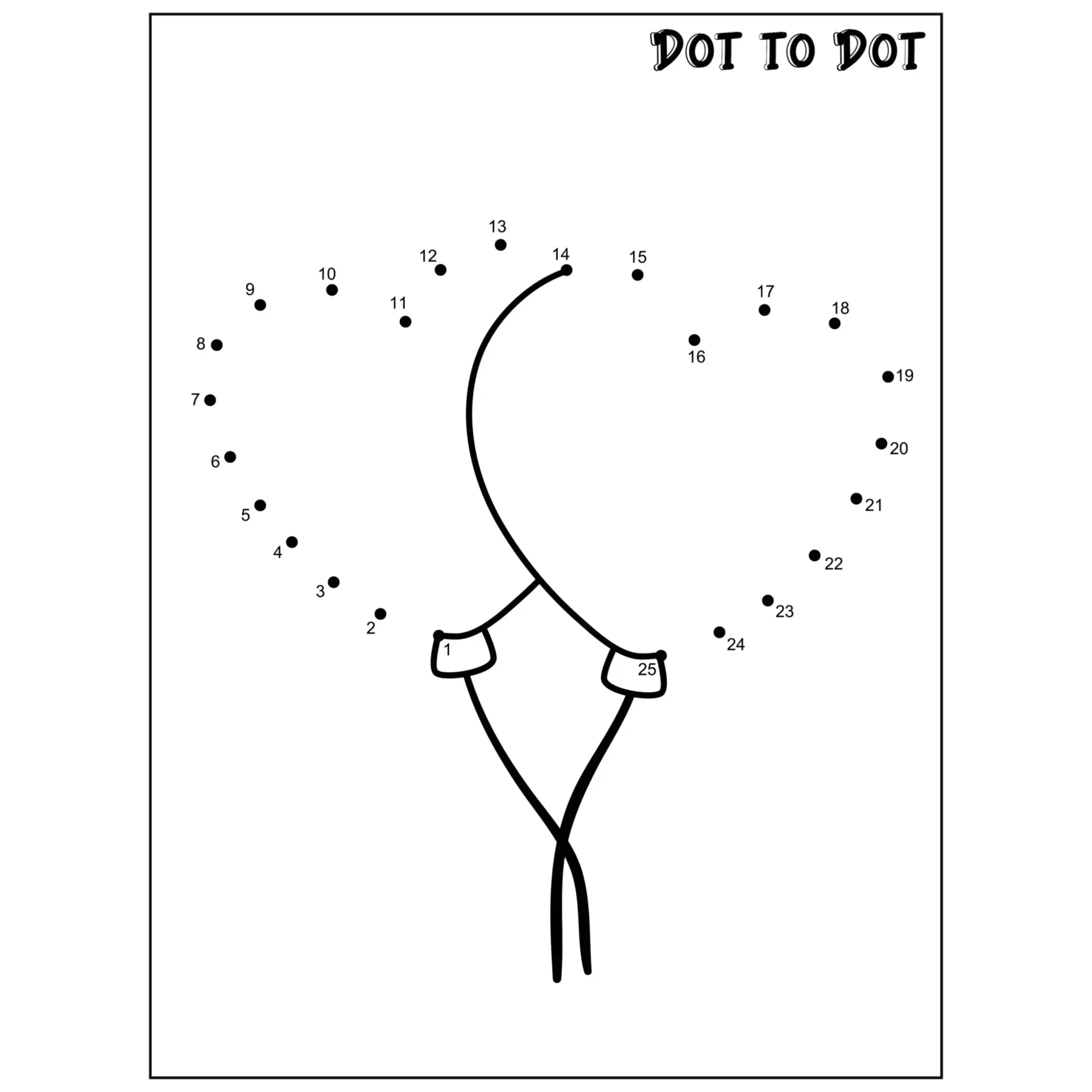 Free Dot To Dot Coloring Picture