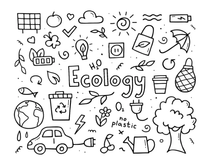 Free Ecology Picture To Color In