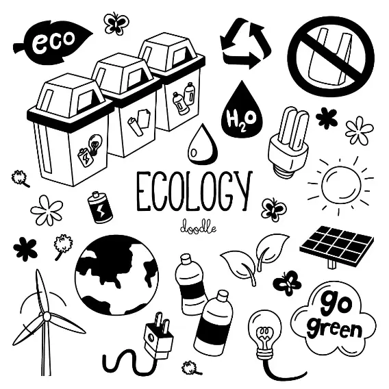 Free Ecology Picture To Color In