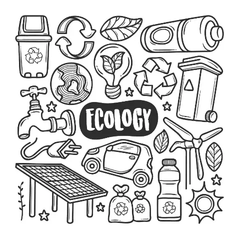 Free Ecology Picture To Color In