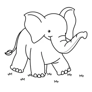 Free Elephant Picture To Color In