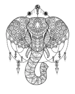 Free Elephant Picture To Color In