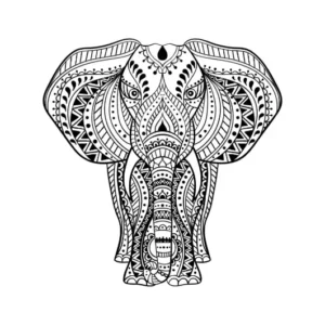 Free Elephant Picture To Color In