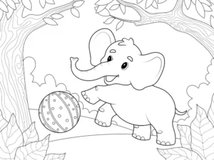 Free Elephant Picture To Color In