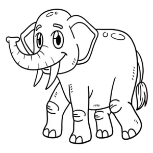 Free Elephant Picture To Color In