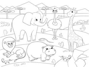 Free Elephant Picture To Color In