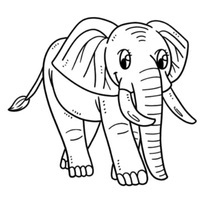 Free Elephant Picture To Color In