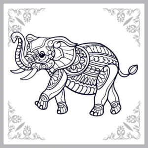 Free Elephant Picture To Color In