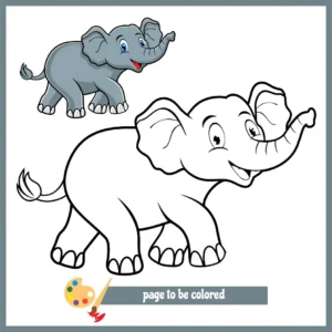 Free Elephant Picture To Color In