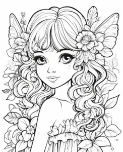 Free Fairy Picture To Color In