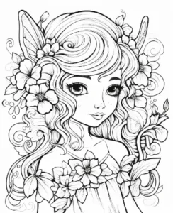 Free Fairy Picture To Color In