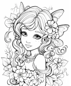 Free Fairy Picture To Color In