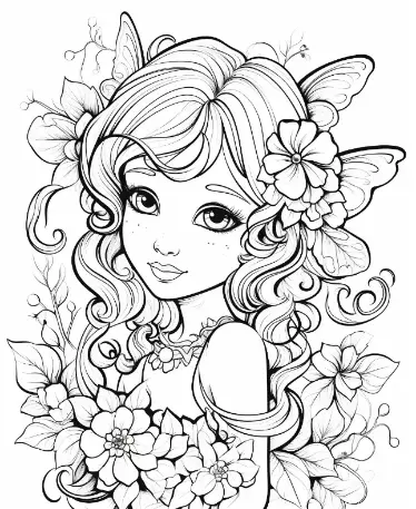 Free Fairy Picture To Color In