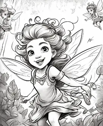 Free Fairy Picture To Color In