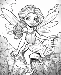 Free Fairy Picture To Color In