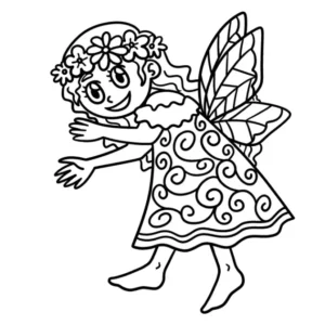 Free Fairy Picture To Color In