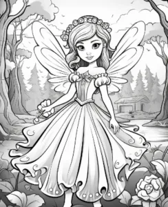 Free Fairy Picture To Color In