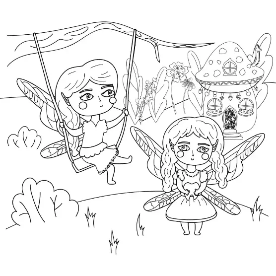 Free Fairy Picture To Color In