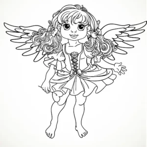 Free Fairy Picture To Color In