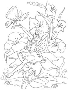 Free Fairy Picture To Color In