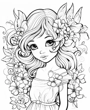 Free Fairy Picture To Color In